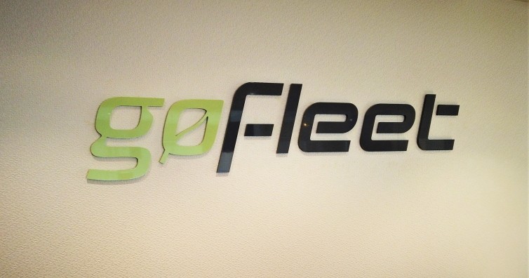 go fleet logo on the wall
